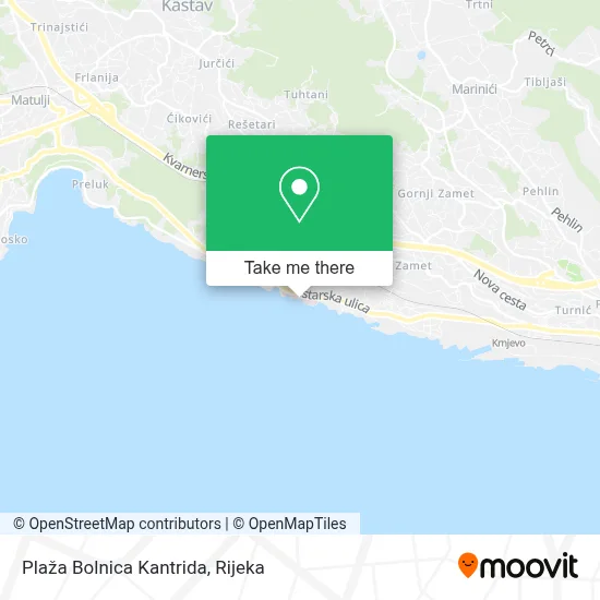 Plaža Bolnica Kantrida map