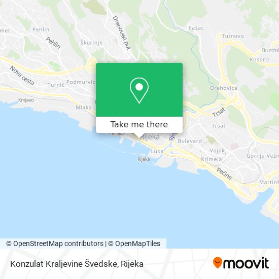 Konzulat Kraljevine Švedske map