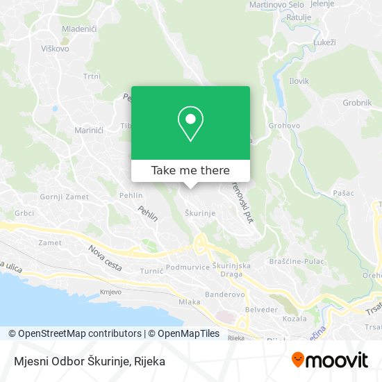 Mjesni Odbor Škurinje map