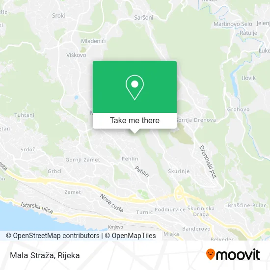 Mala Straža map