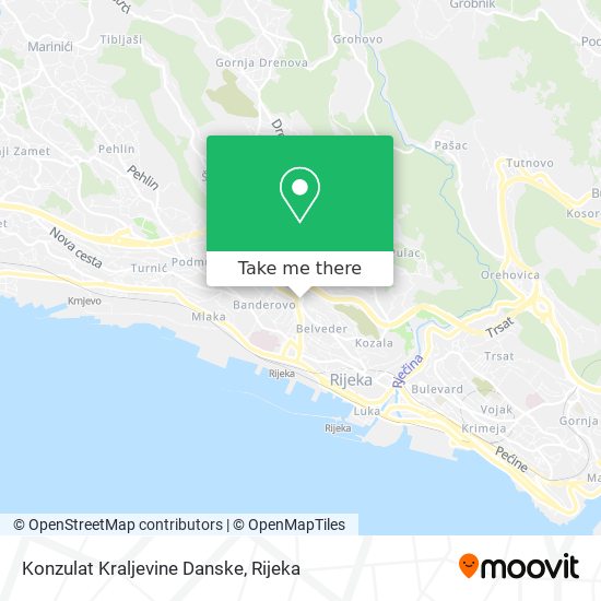 Konzulat Kraljevine Danske map