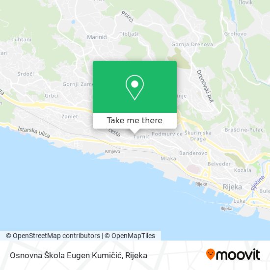 Osnovna Škola Eugen Kumičić map