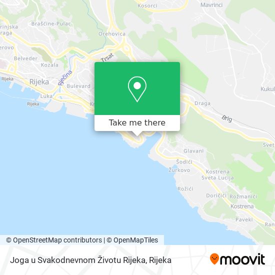 Joga u Svakodnevnom Životu Rijeka map