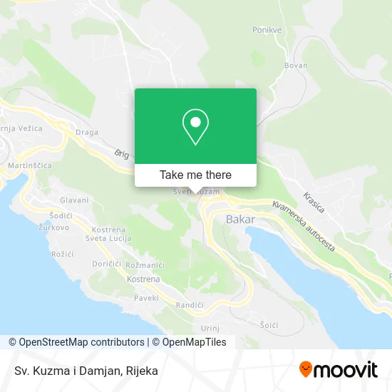 Sv. Kuzma i Damjan map