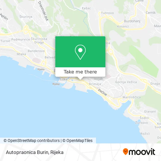 Autopraonica Burin map