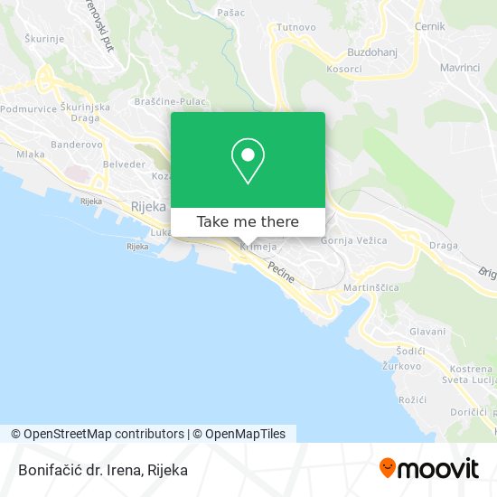 Bonifačić dr. Irena map