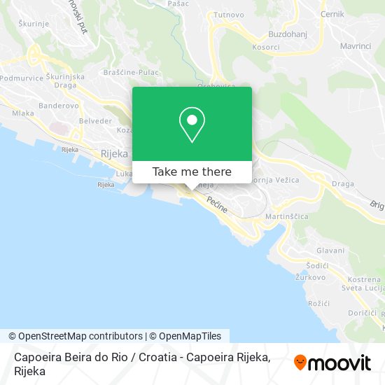 Capoeira Beira do Rio / Croatia - Capoeira Rijeka map
