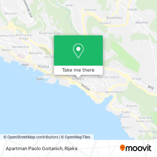 Apartman Paolo Goitanich map