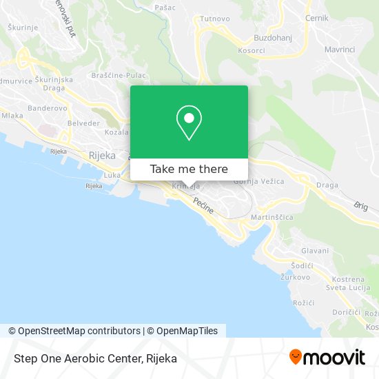 Step One Aerobic Center map