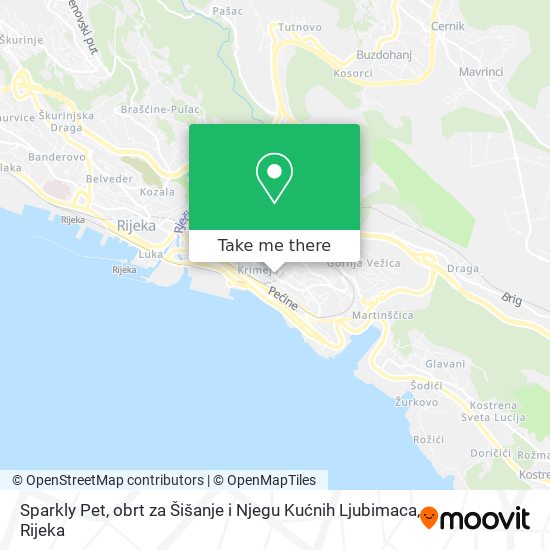 Sparkly Pet, obrt za Šišanje i Njegu Kućnih Ljubimaca map
