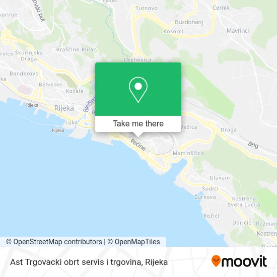 Ast Trgovacki obrt servis i trgovina map