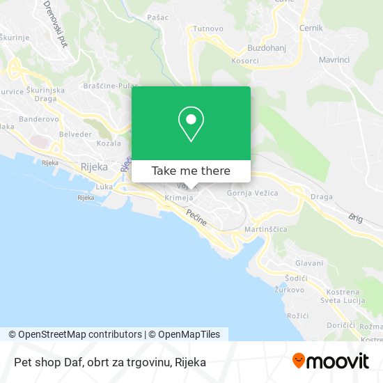 Pet shop Daf, obrt za trgovinu map