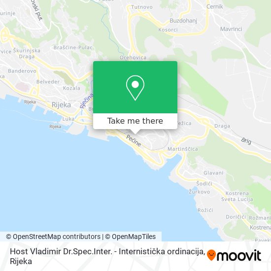 Host Vladimir Dr.Spec.Inter. - Internistička ordinacija map