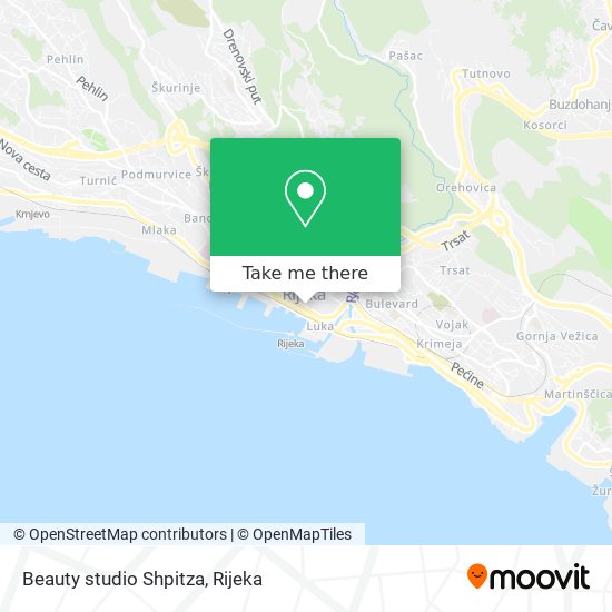 Beauty studio Shpitza map