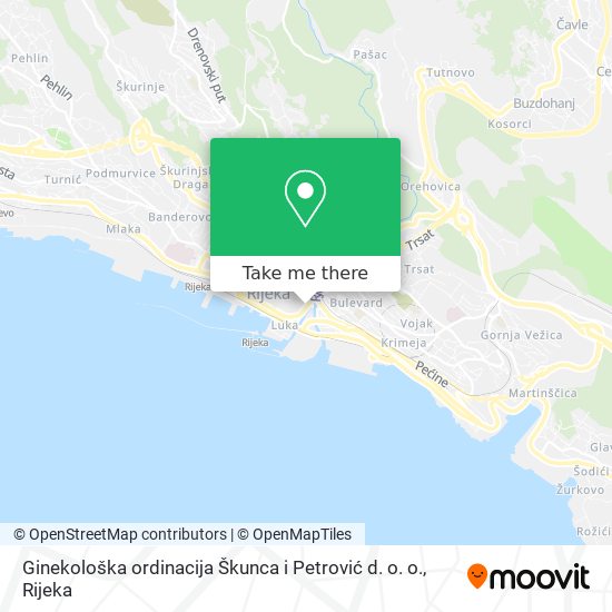 Ginekološka ordinacija Škunca i Petrović d. o. o. map