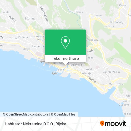 Habitator Nekretnine D.O.O. map