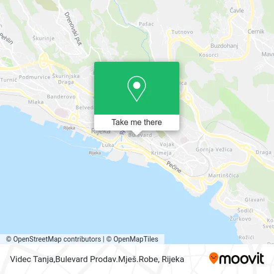 Videc Tanja,Bulevard Prodav.Mješ.Robe map