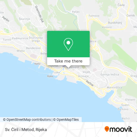 Sv. Ćiril i Metod map