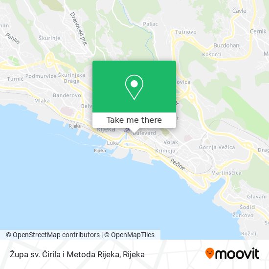 Župa sv. Ćirila i Metoda Rijeka map