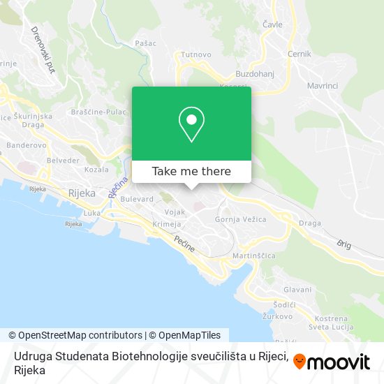 Udruga Studenata Biotehnologije sveučilišta u Rijeci map