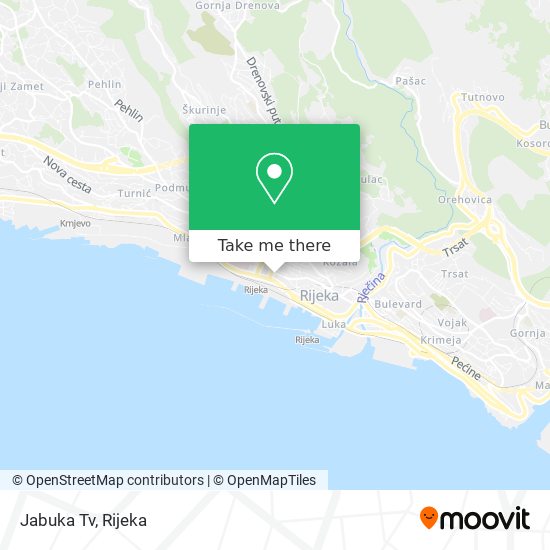 Jabuka Tv map