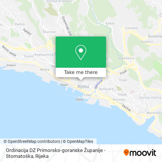 Ordinacija DZ Primorsko-goranske Županije - Stomatoška map