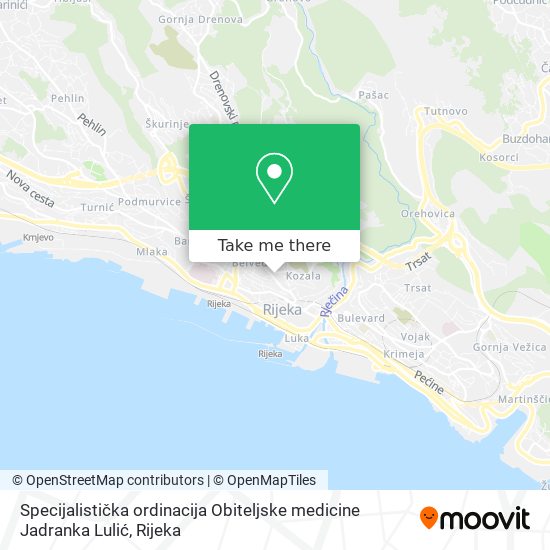 Specijalistička ordinacija Obiteljske medicine Jadranka Lulić map