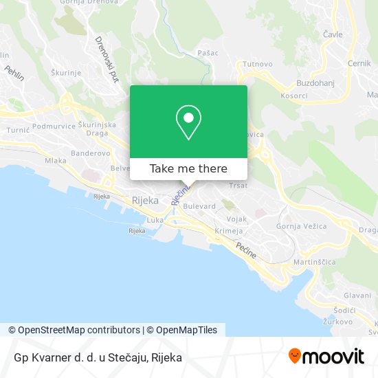Gp Kvarner d. d. u Stečaju map