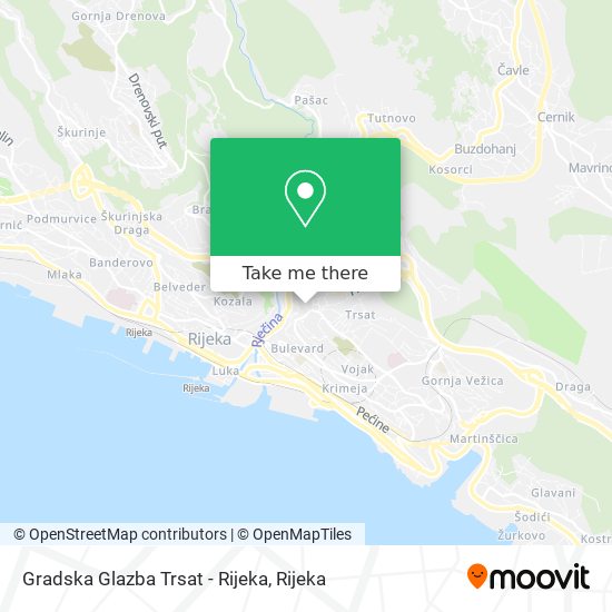 Gradska Glazba Trsat - Rijeka map