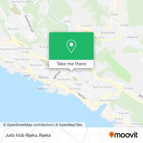 Judo klub Rijeka map