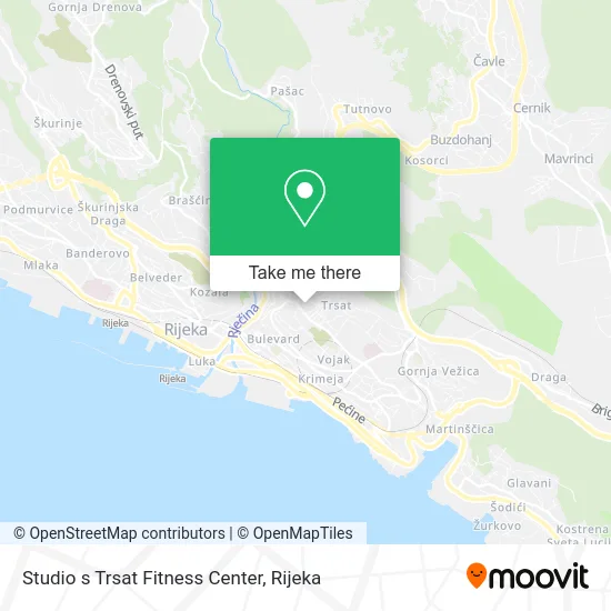 Studio s Trsat Fitness Center map