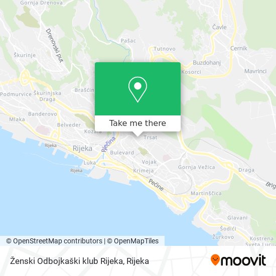 Ženski Odbojkaški klub Rijeka map