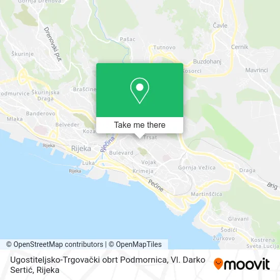 Ugostiteljsko-Trgovački obrt Podmornica, Vl. Darko Sertić map
