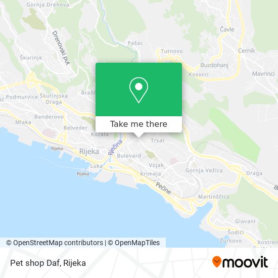 Pet shop Daf map