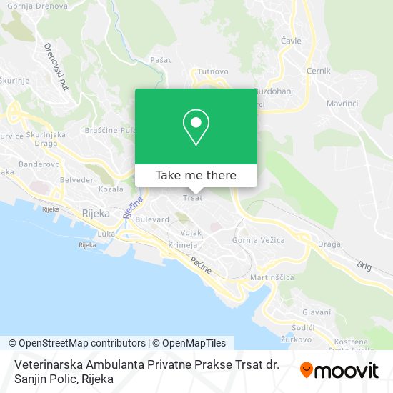 Veterinarska Ambulanta Privatne Prakse Trsat dr. Sanjin Polic map