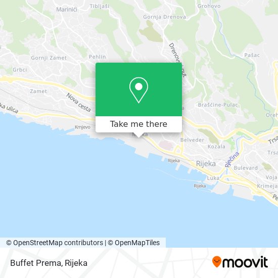 Buffet Prema map