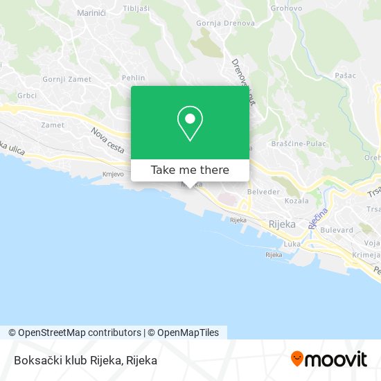 Boksački klub Rijeka map