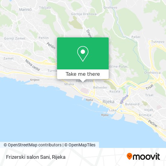 Frizerski salon Sani map