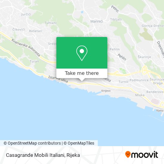 Casagrande Mobili Italiani map