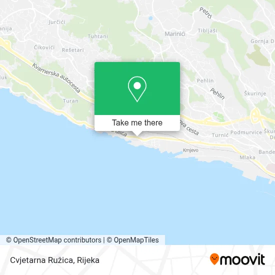 Cvjetarna Ružica map