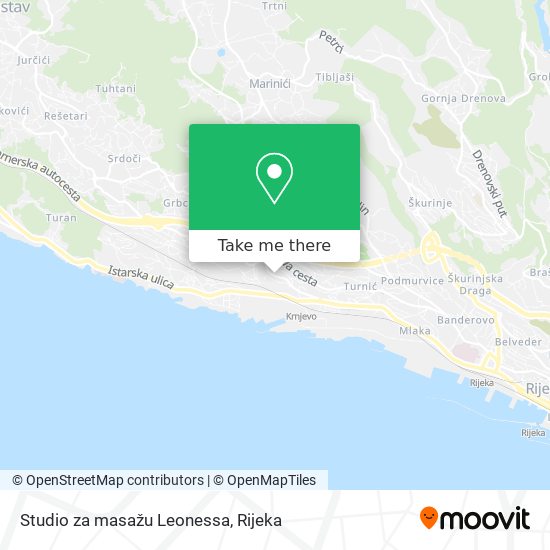 Studio za masažu Leonessa map
