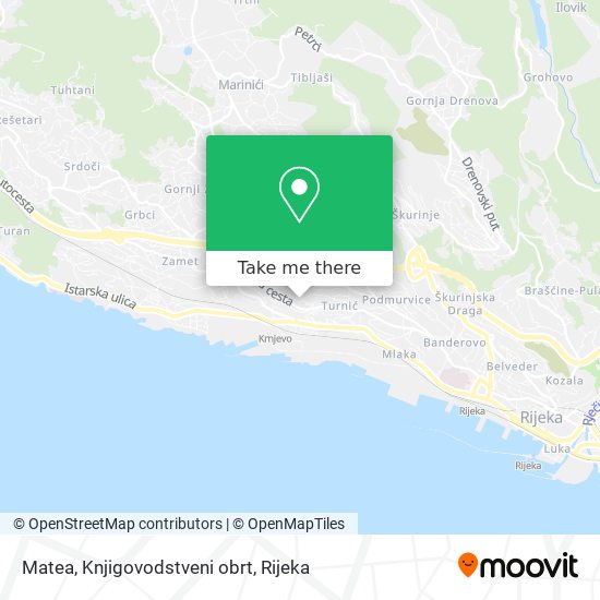 Matea, Knjigovodstveni obrt map