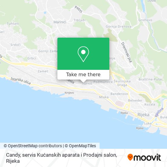 Candy, servis Kućanskih aparata i Prodajni salon map