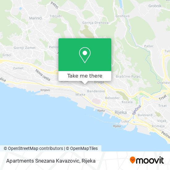 Apartments Snezana Kavazovic map