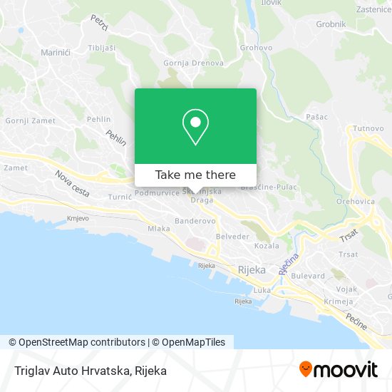 Triglav Auto Hrvatska map