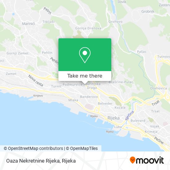 Oaza Nekretnine Rijeka map