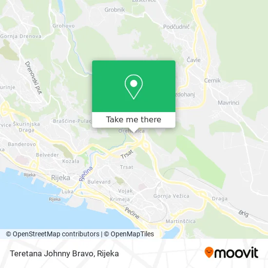 Teretana Johnny Bravo map