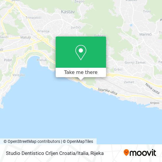 Studio Dentistico Crljen Croatia / Italia map