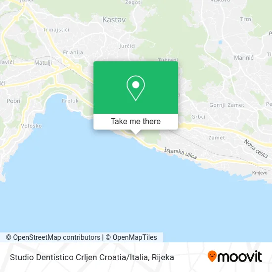 Studio Dentistico Crljen Croatia / Italia map