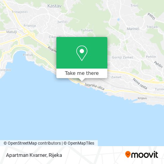 Apartman Kvarner map